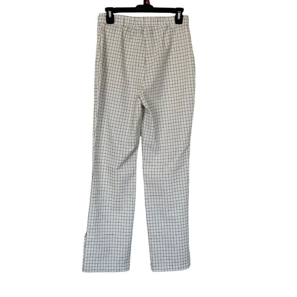 Massimo Fabbro Italy Women’s White Black Check Cropped Pull On Pants Size 2 - Picture 2 of 10